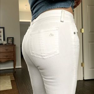 Rag & Bone White skinny jeans 25